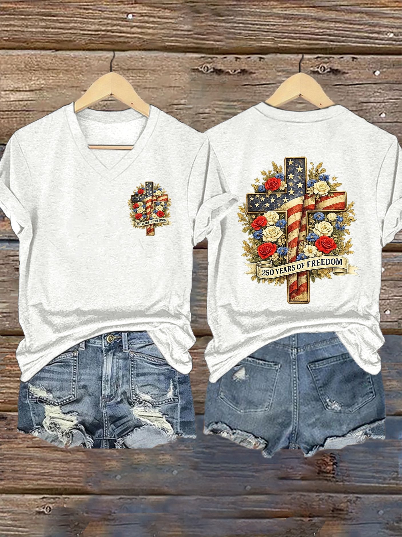 Women's Casual Printed Short-Sleeve T-Shirt