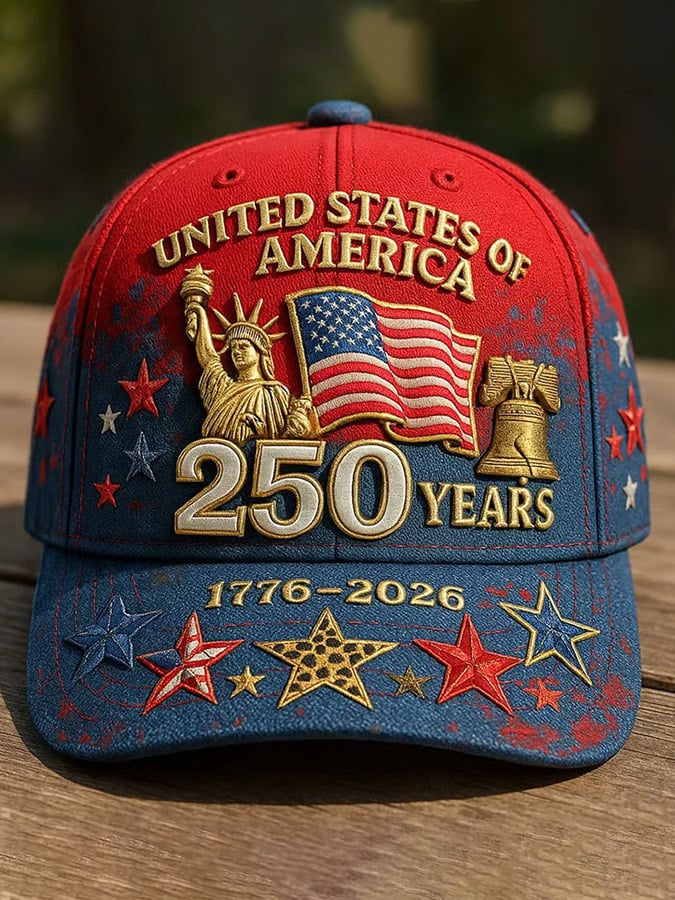 Unisex 250th Anniversary Printed Casual Hat