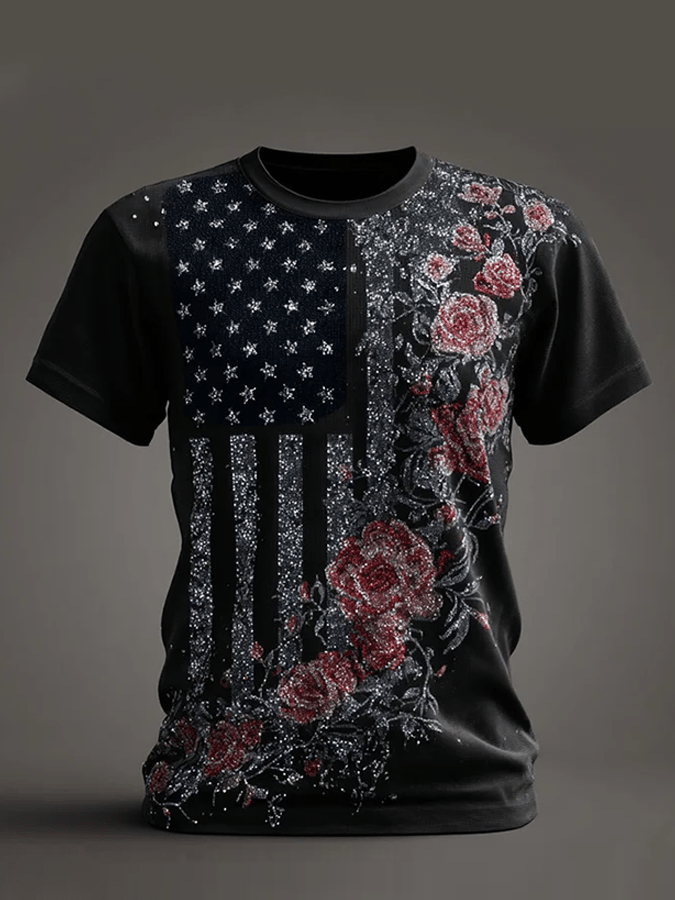 Men's 250th Anniversary of the Founding of the United States Art Print Casual T-Shirt