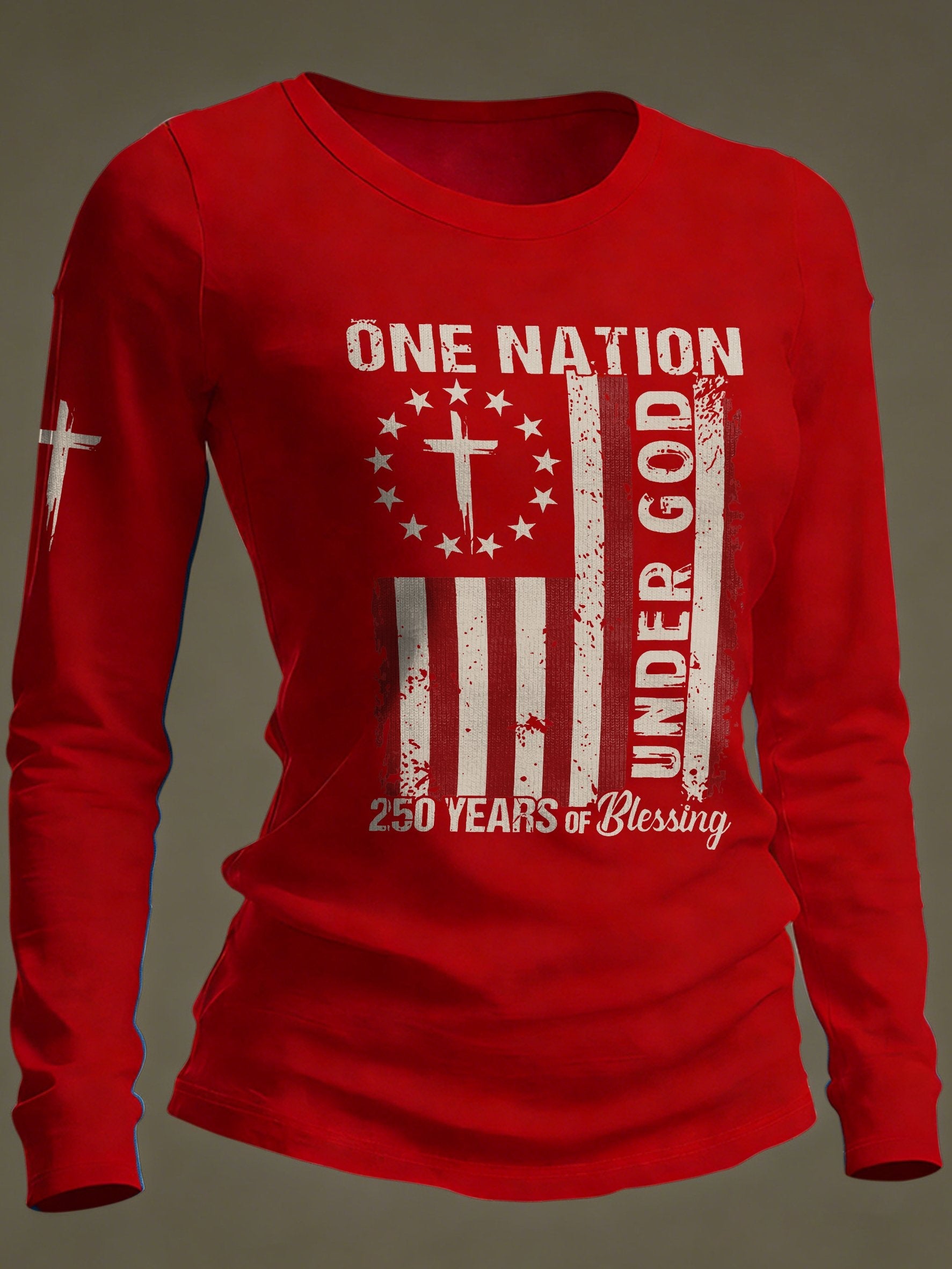 Women's Casual Print Long-Sleeve T-Shirt