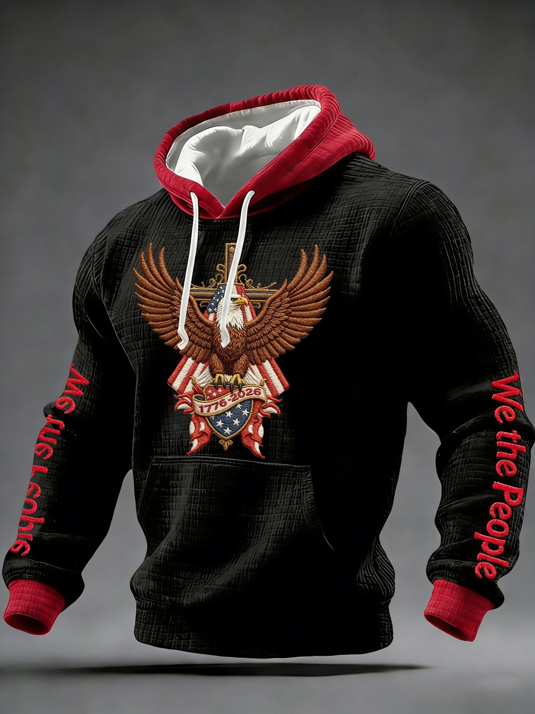 Men's Casual American 250th Anniversary Print Sweatshirt