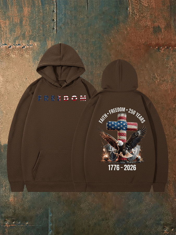 Unisex American 250th Print  Hoodie