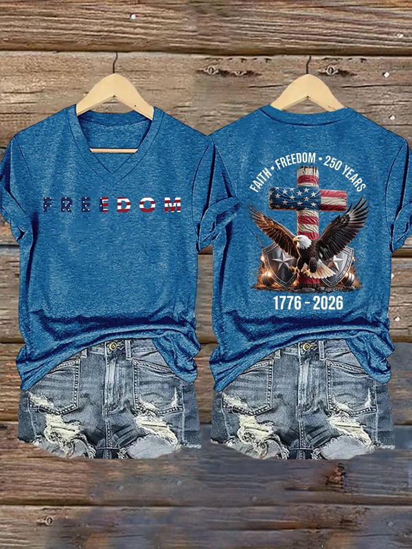 Women's  American 250th Print  T-Shirt