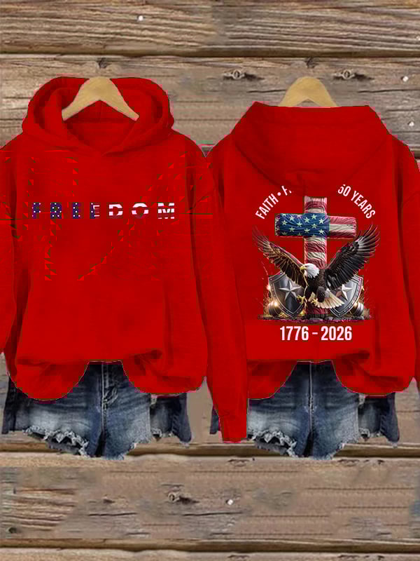 Women's  American 250th Print Hoodie