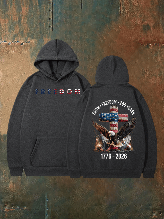 Unisex American 250th Print  Hoodie