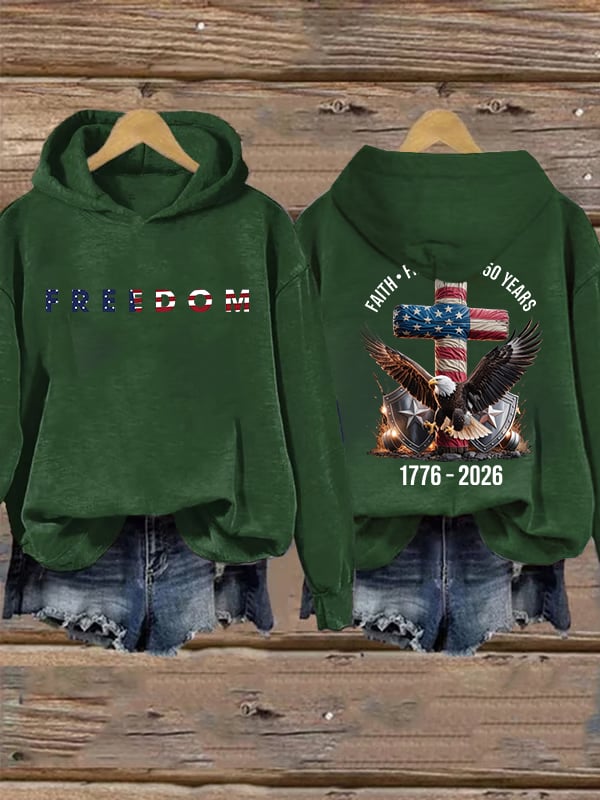 Women's  American 250th Print Hoodie