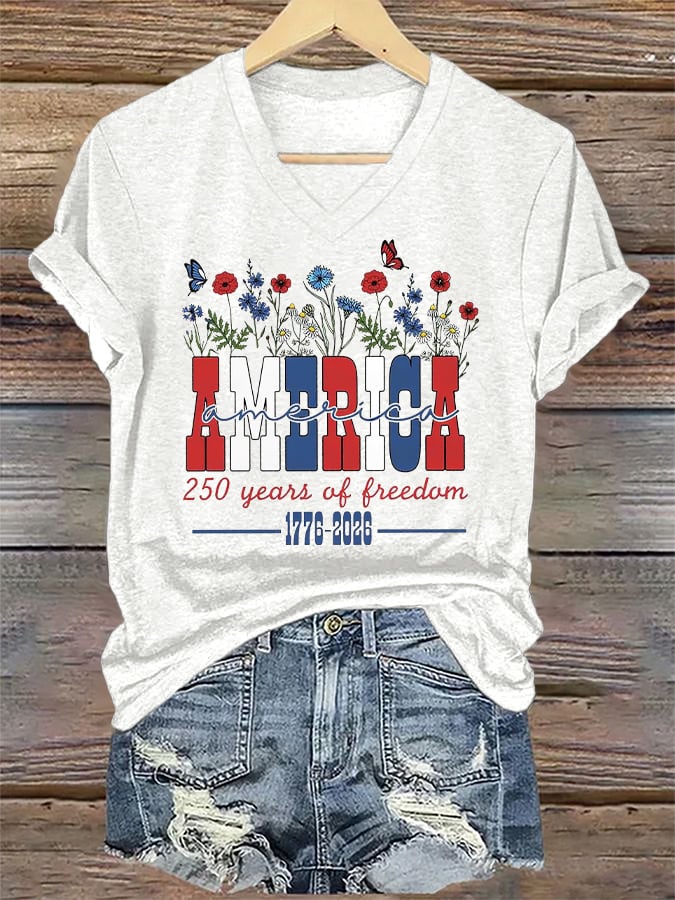 Women's Casual Printed Short-Sleeve T-Shirt