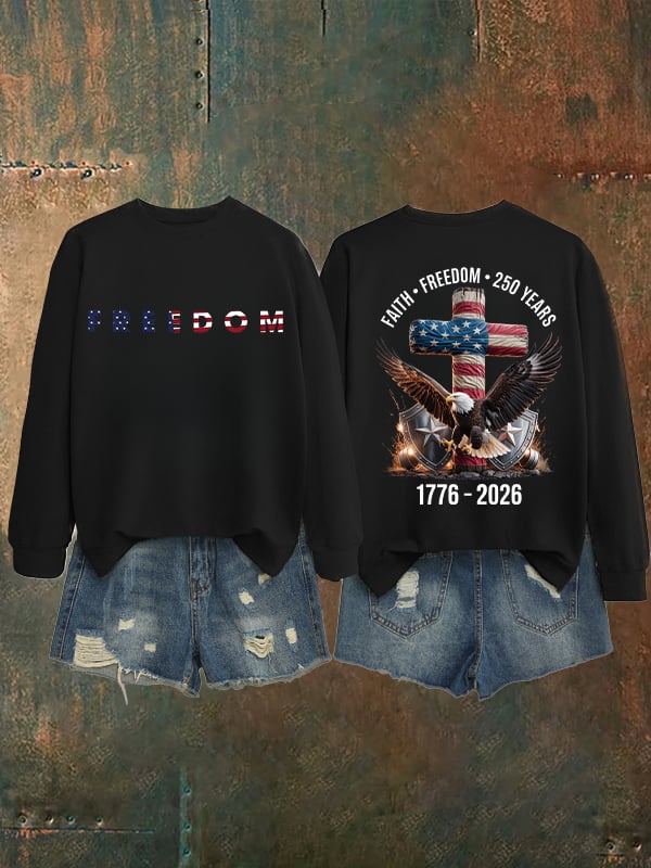 Unisex American 250th Print  Sweatshirt
