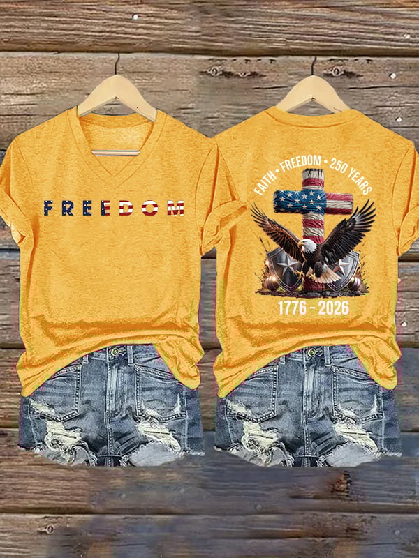 Women's  American 250th Print  T-Shirt