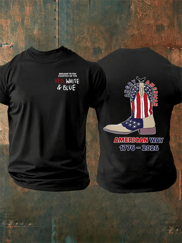 Men's  American 250th Print T-Shirt