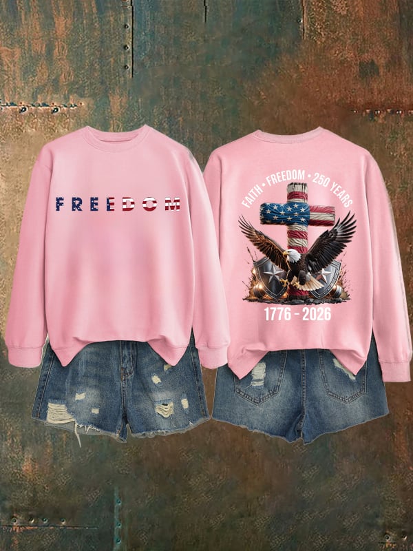Unisex American 250th Print  Sweatshirt