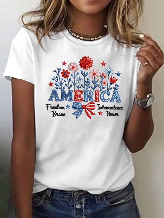 Women's Casual American 250 Commemorative T-shirt