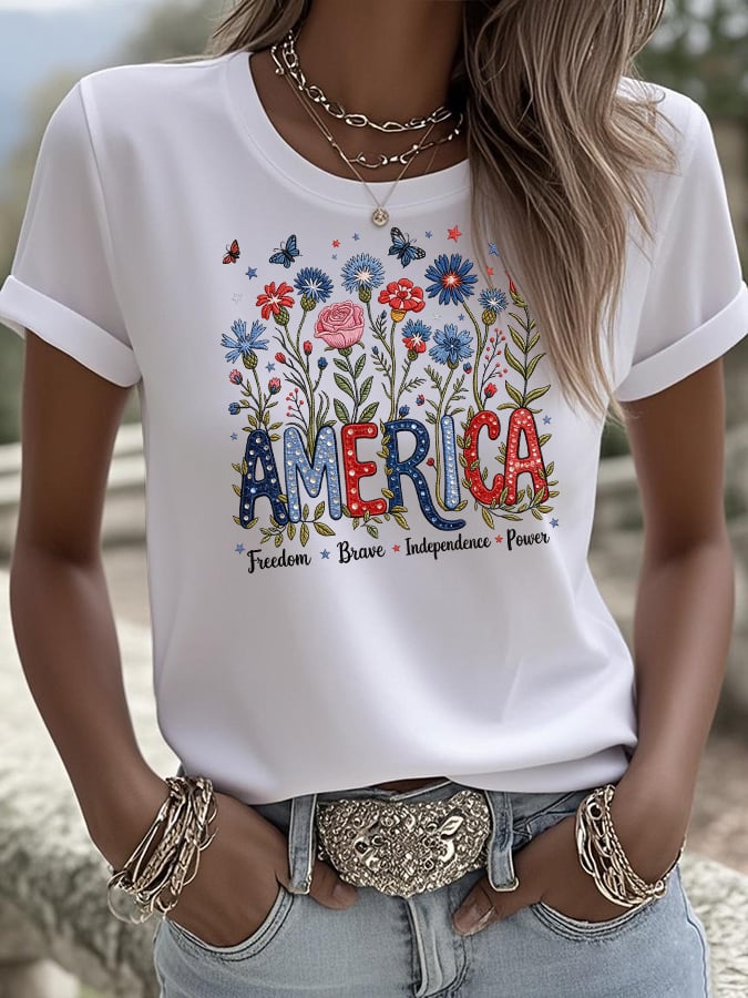 Women's Casual American 250 Commemorative T-shirt