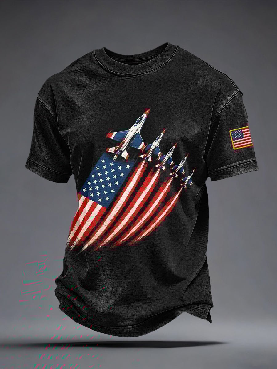 Men's America 250 – Freedom Takes Flight Print Casual T-Shirt
