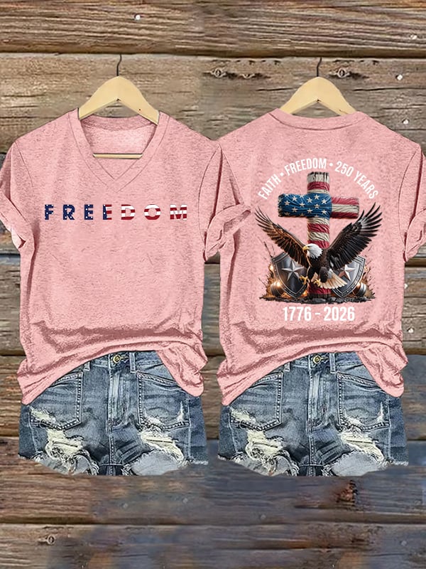 Women's  American 250th Print  T-Shirt