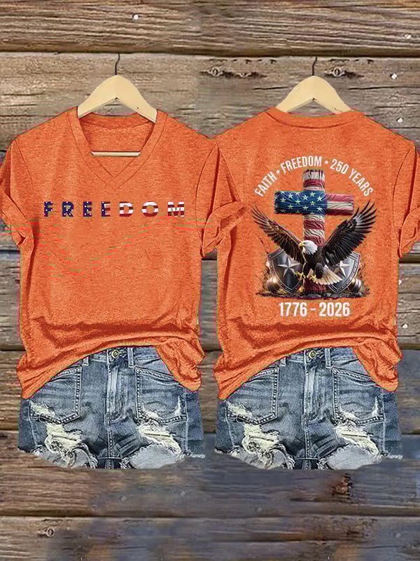 Women's  American 250th Print  T-Shirt