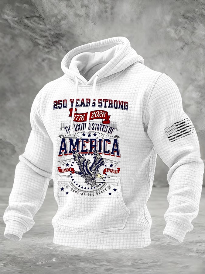 Men's 250th Anniversary Printed Hooded Sweatshirt
