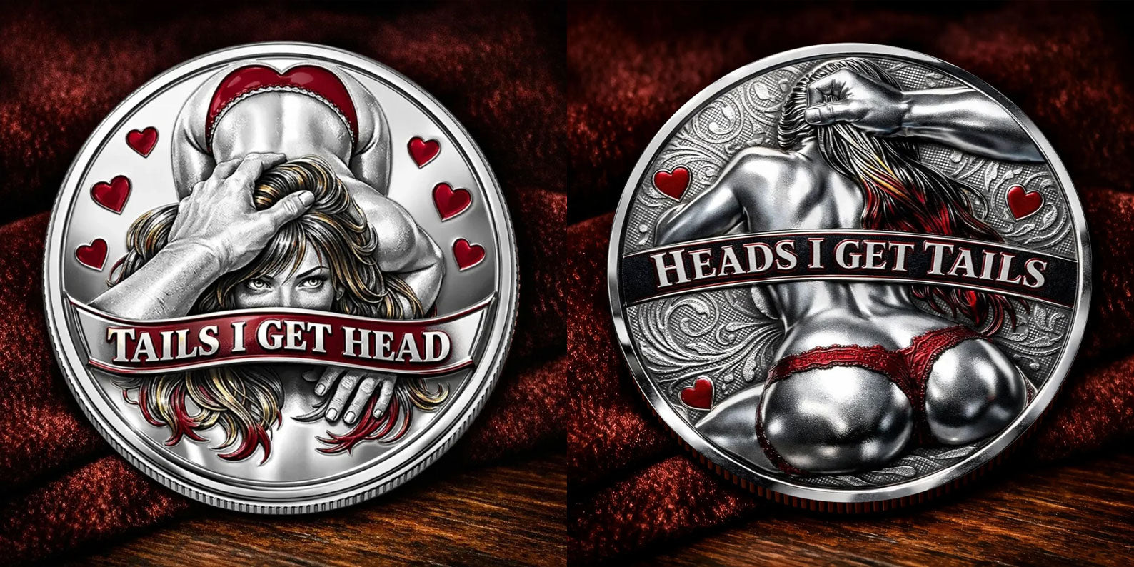 🌹Early Valentine Sale 60% OFF -❤️Heads I Get Tail / Tails I Get Head Commemorative Coin