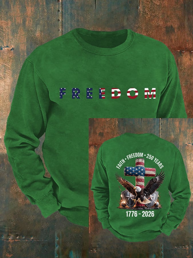 Men's   American 250th Print Sweatshirt