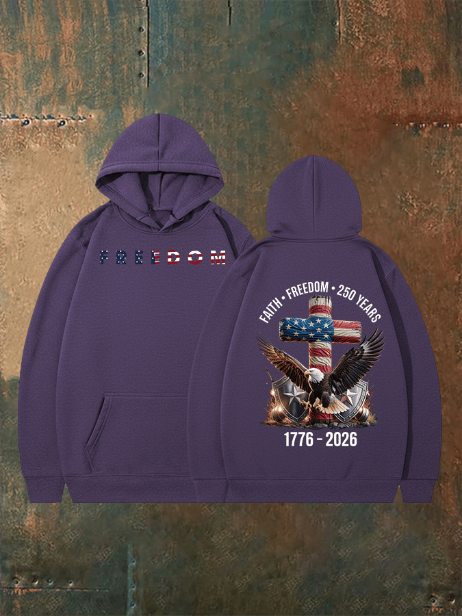 Unisex American 250th Print  Hoodie