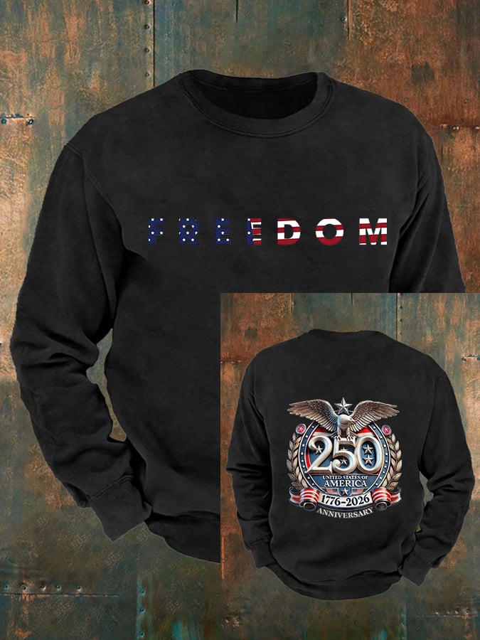 Men's   American 250th Print Sweatshirt