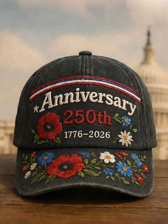 Unisex 250th Anniversary Printed Casual Hat