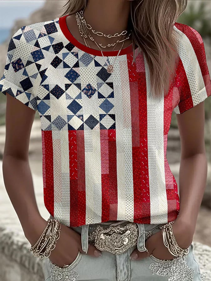 Women's Retro Unisex 250th Anniversary Printed  T-shirt