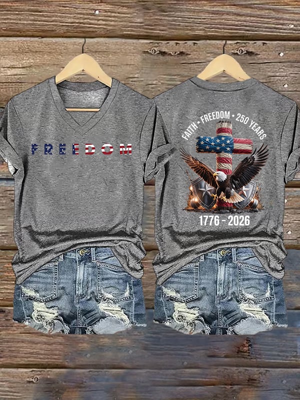 Women's  American 250th Print  T-Shirt