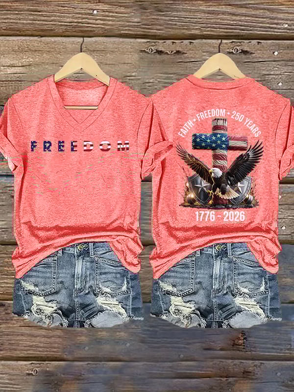 Women's  American 250th Print  T-Shirt