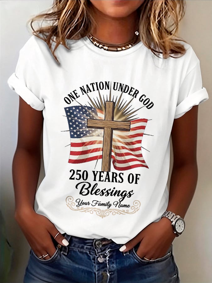 Women's Casual Printed Short-Sleeve T-Shirt