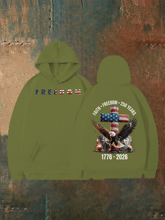 Unisex American 250th Print  Hoodie