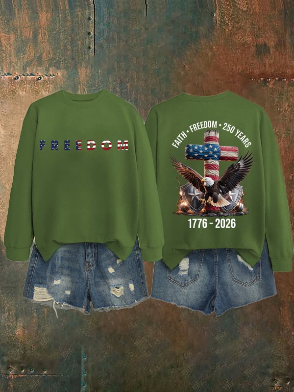 Unisex American 250th Print  Sweatshirt