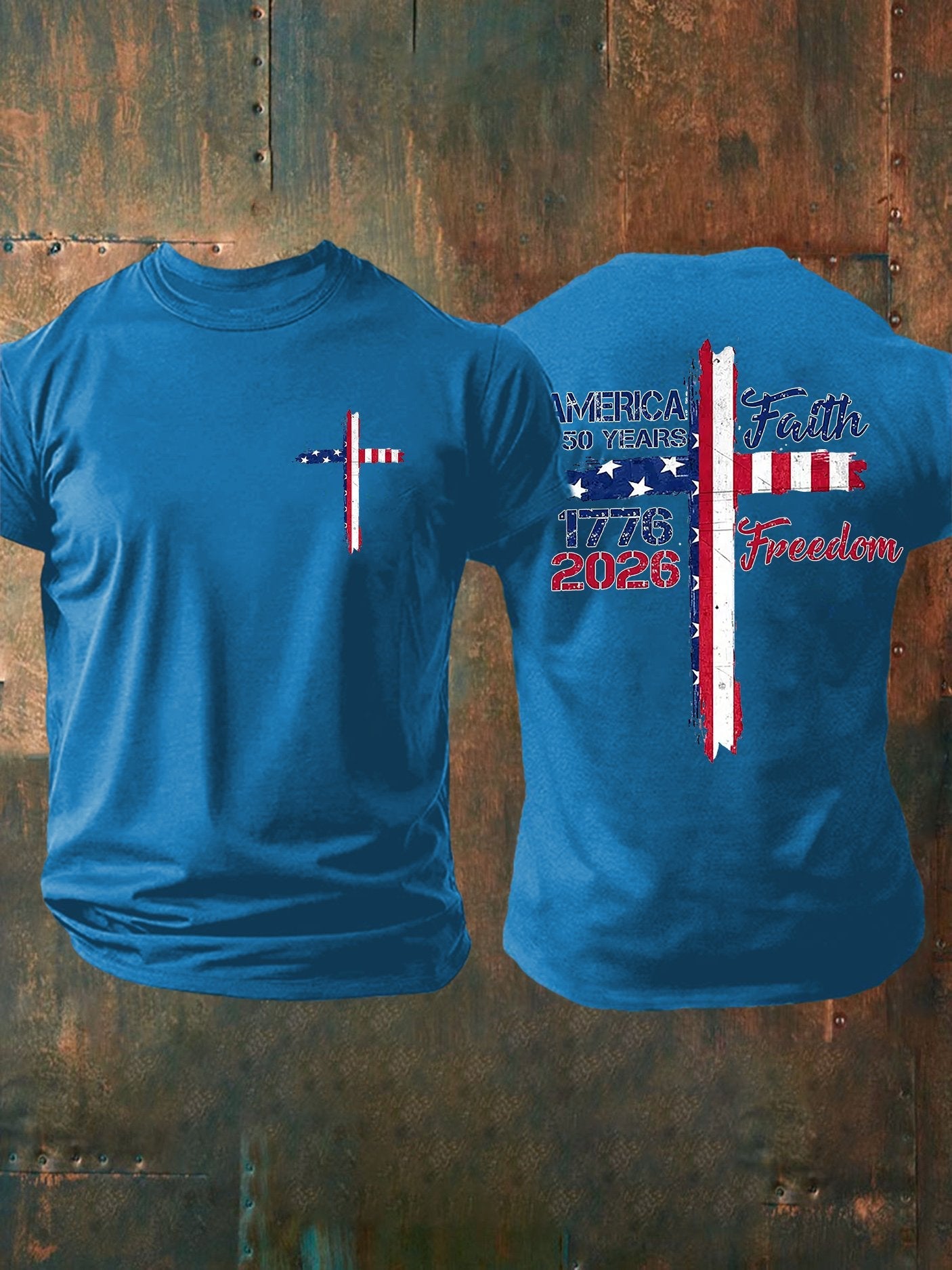 Men's Casual Printed Short-Sleeve T-Shirt