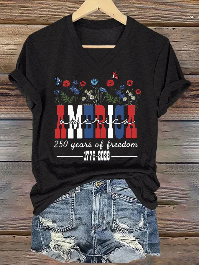 Women's Casual Printed Short-Sleeve T-Shirt