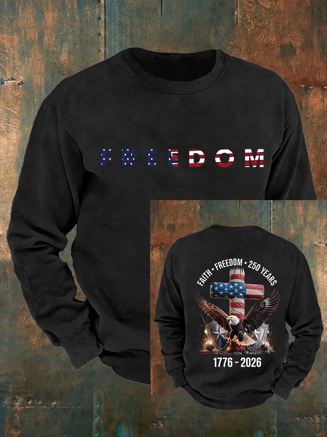 Men's   American 250th Print Sweatshirt