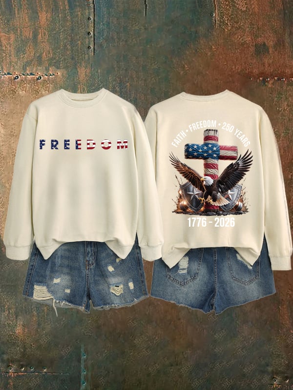Unisex American 250th Print  Sweatshirt