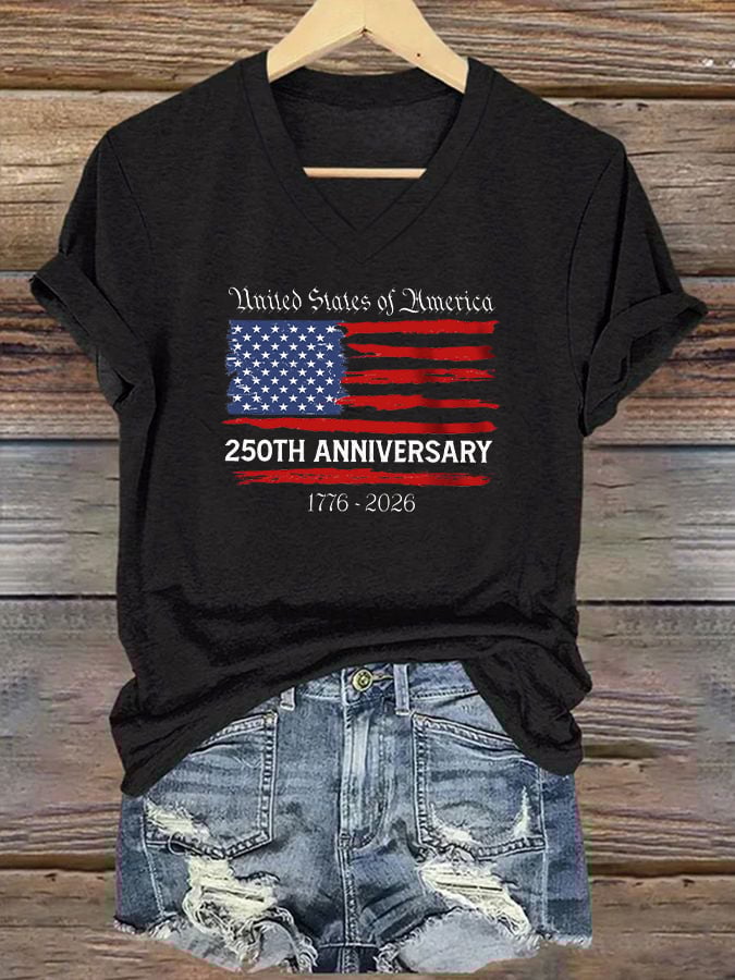 Women's Casual American 250 Commemorative T-shirt