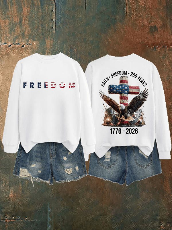 Unisex American 250th Print  Sweatshirt