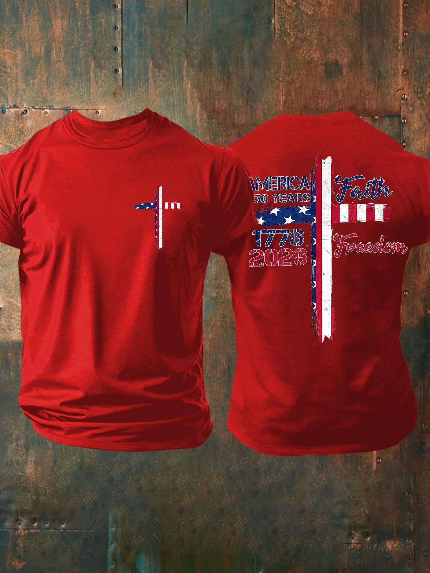 Men's Casual Printed Short-Sleeve T-Shirt